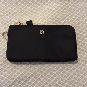 Lululemon Athletica Black Zipper Wallet